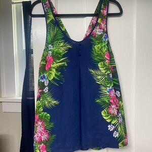 Candies sheer sleeveless floral top